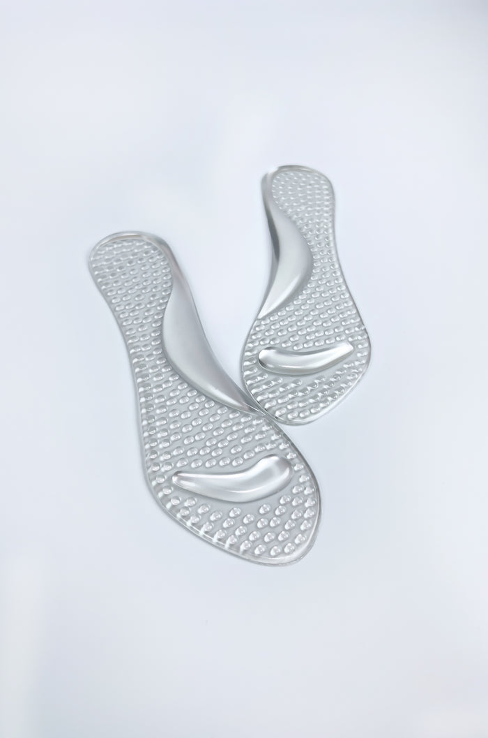 Crystal Clear Chic - 1Pair Clear Anti-slip Shoes Insoles