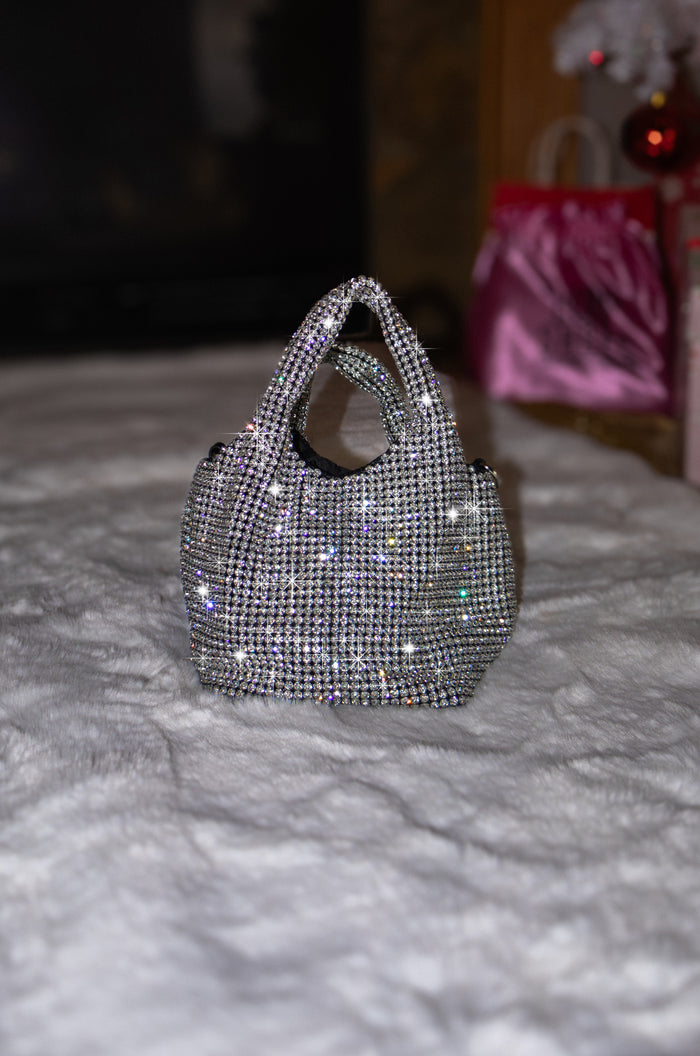 Moonlit Mirage - Embellished Bucket Bag