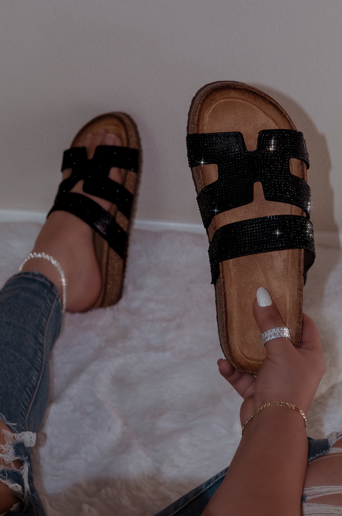Medina - Embellished Slip On Sandals