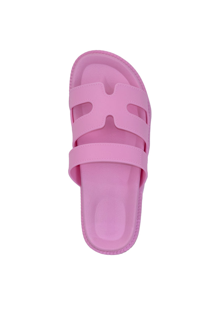 Gino - Chunky Sole Slide Flat Sandals