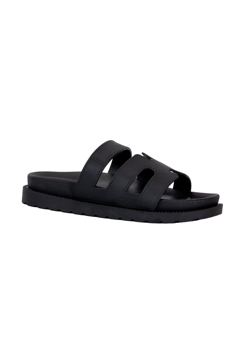 Gino - Chunky Sole Slide Flat Sandals