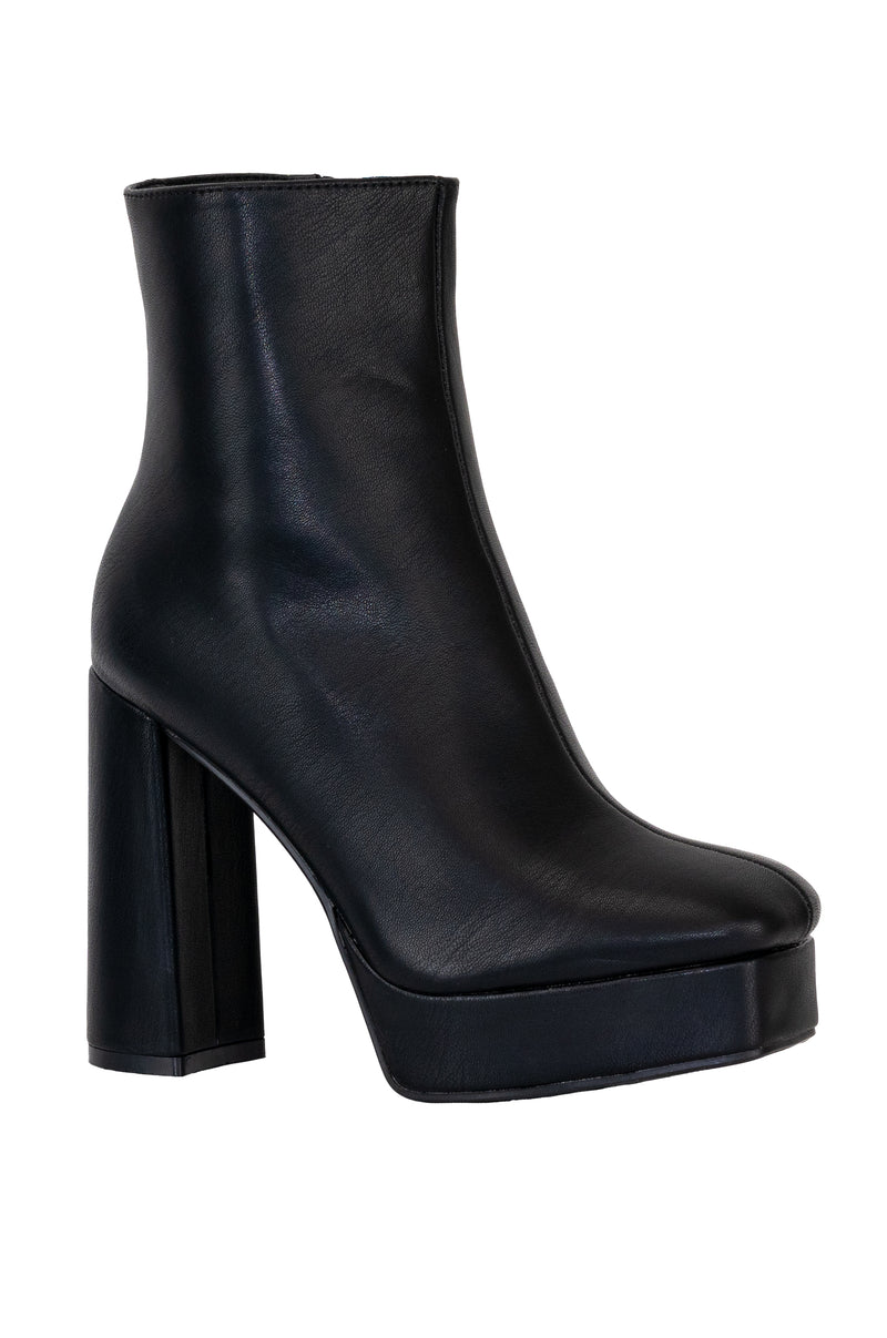 Kay - Platform Block Heel Ankle Boots