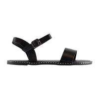 Harlem - Ankle Strap Flat Sandals Stud Detailing