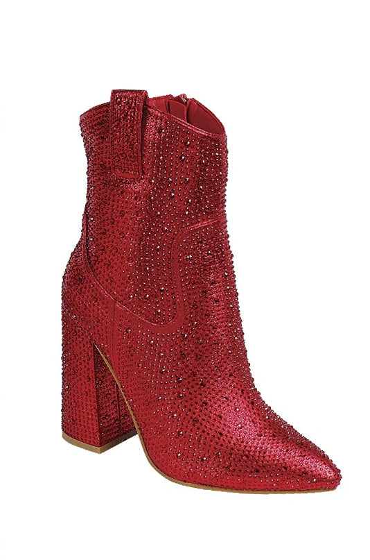 Eclipse - Embellished Ankle Boots