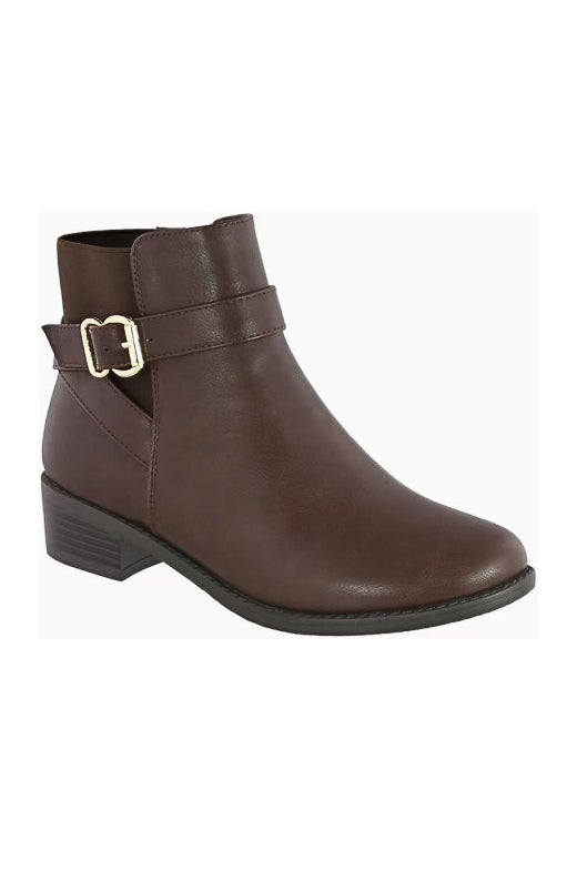 Alana - Chunky Low Heel Chelsea Booties