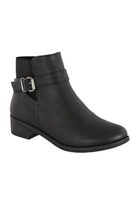 Alana - Chunky Low Heel Chelsea Booties