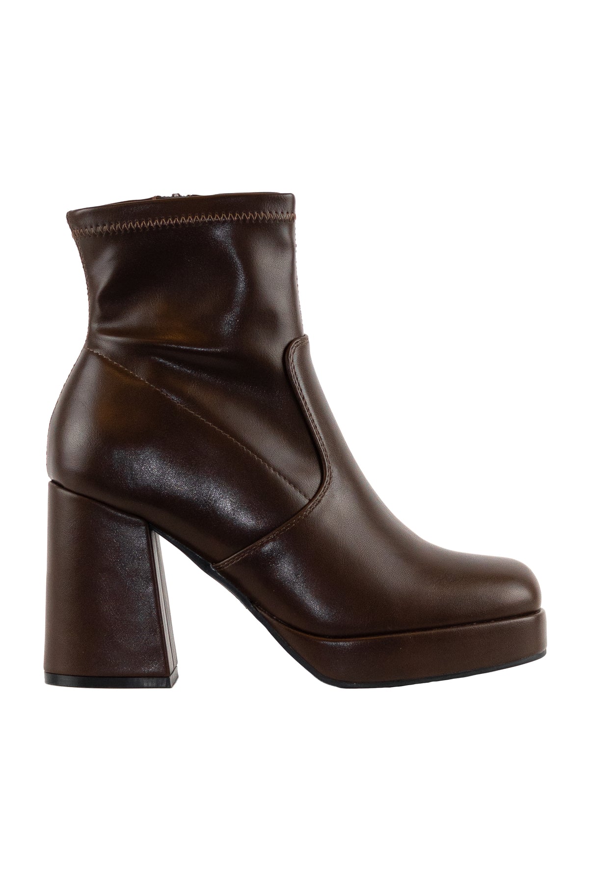 Thalia - Mid Heel Ankle Boots For Women