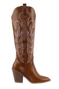 Sofia -  Women's Cowgirl Western Stitched Boots Pointy Toe