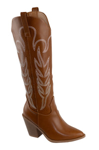 Sofia -  Women's Cowgirl Western Stitched Boots Pointy Toe