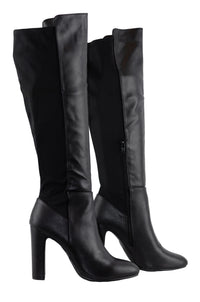 Brandy - Knee High Boots For Women Suede With Stretch Back