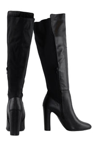 Brandy - Knee High Boots For Women Suede With Stretch Back