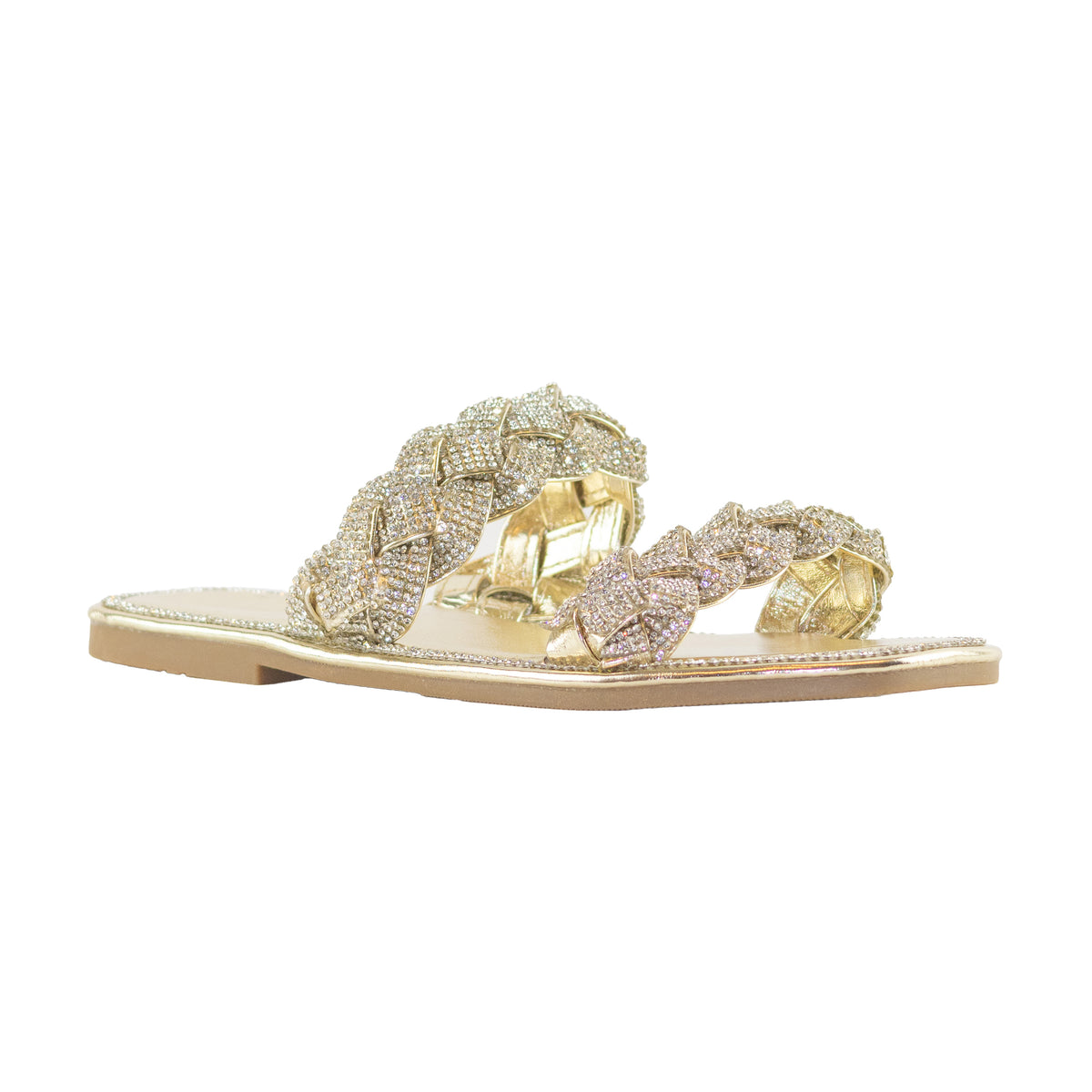 Maddy - Double Embellished Strap Sandals