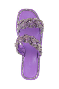 Maddy - Double Embellished Strap Sandals