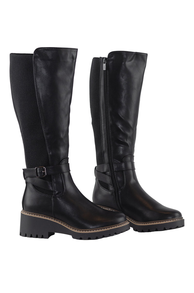 Soldier - Chunky Heel Knee High Boots for Women