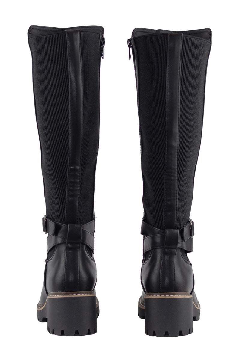 Soldier - Chunky Heel Knee High Boots for Women