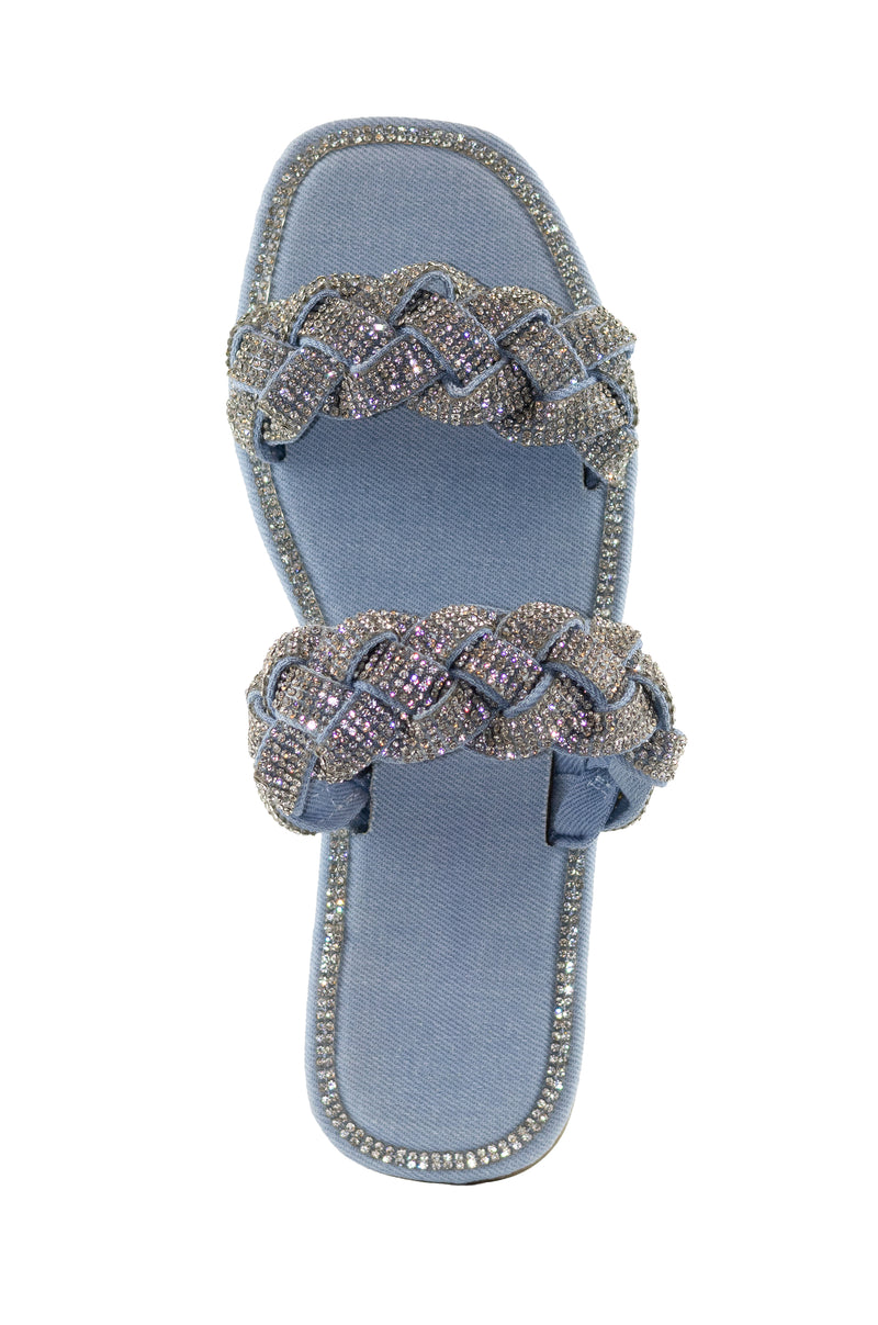 Maddy - Double Embellished Strap Sandals