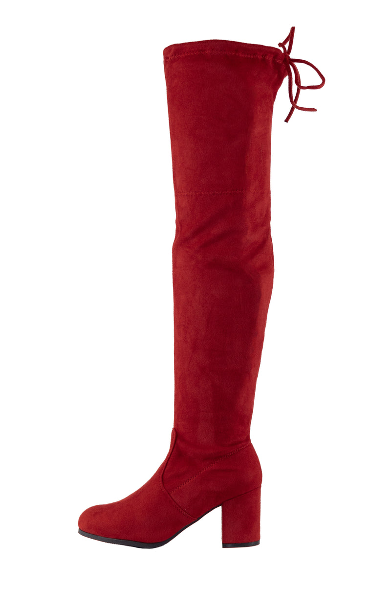 Victim - Over The Knee Mid Heel Boots