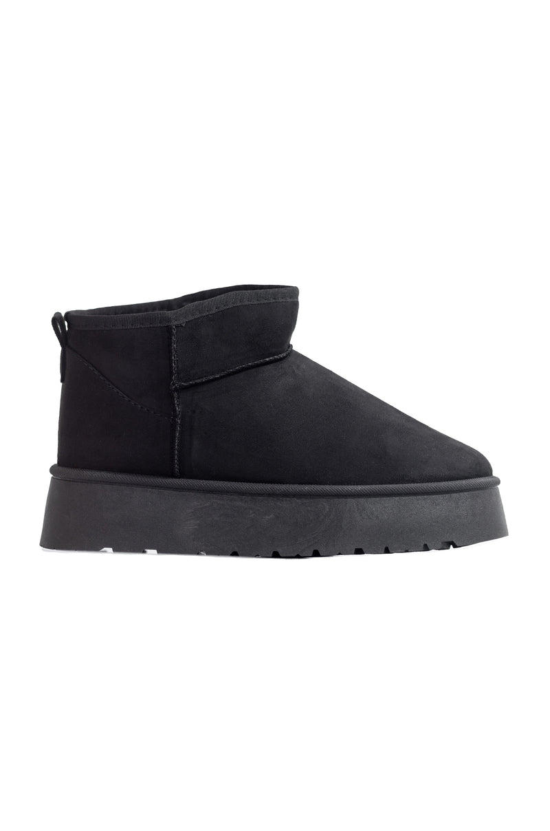 Oaklee - Flat Slip On Platform Winter Booties