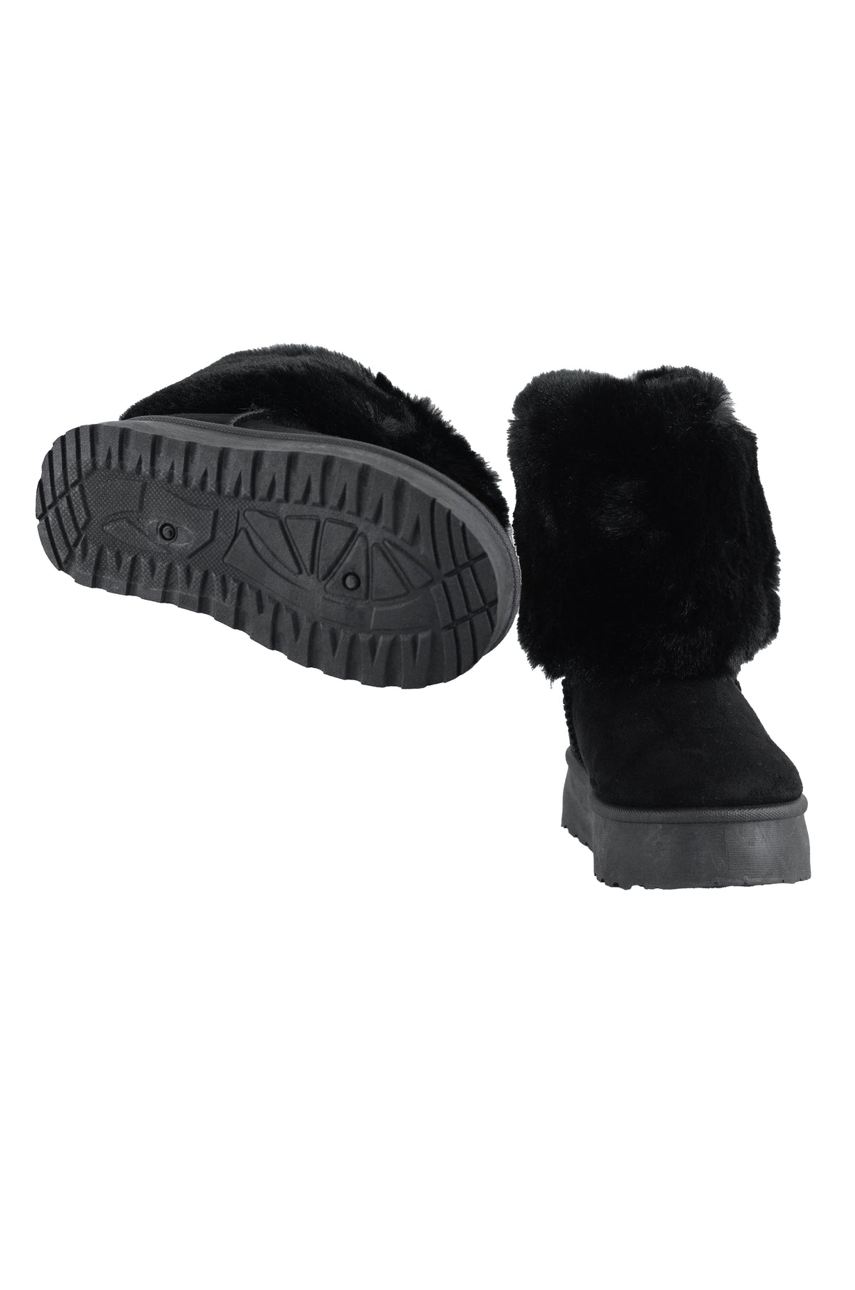 Snowy - Girls' Flat Platform Faux Fur Boots