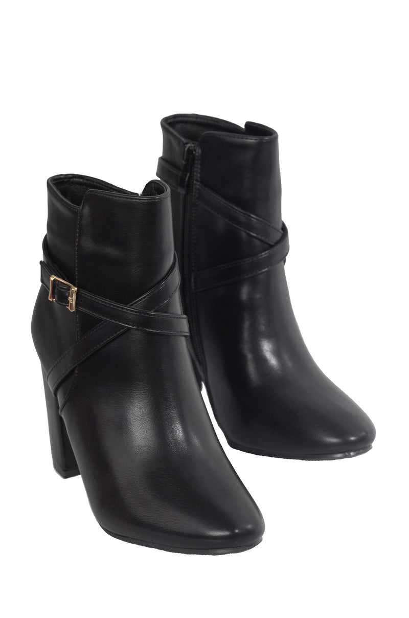 Carris - Block Heeled Ankle Boots For Women