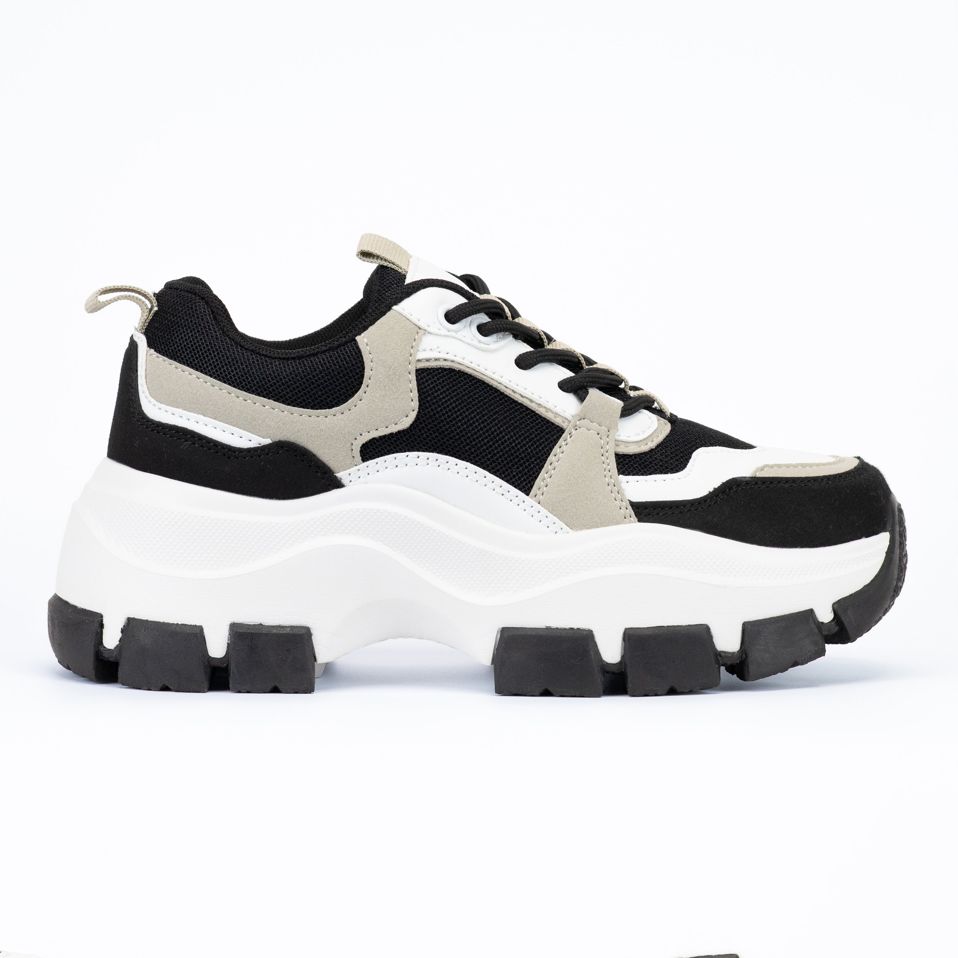 Azuka - Women's Chunky Lace-Up Sneakers, Wide Fit & Pull Tab Azuka - Women's Chunky Lace-Up Sneakers, Wide Fit & Pull Tab