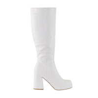 Venom - Block Heel Knee High Platform Boots