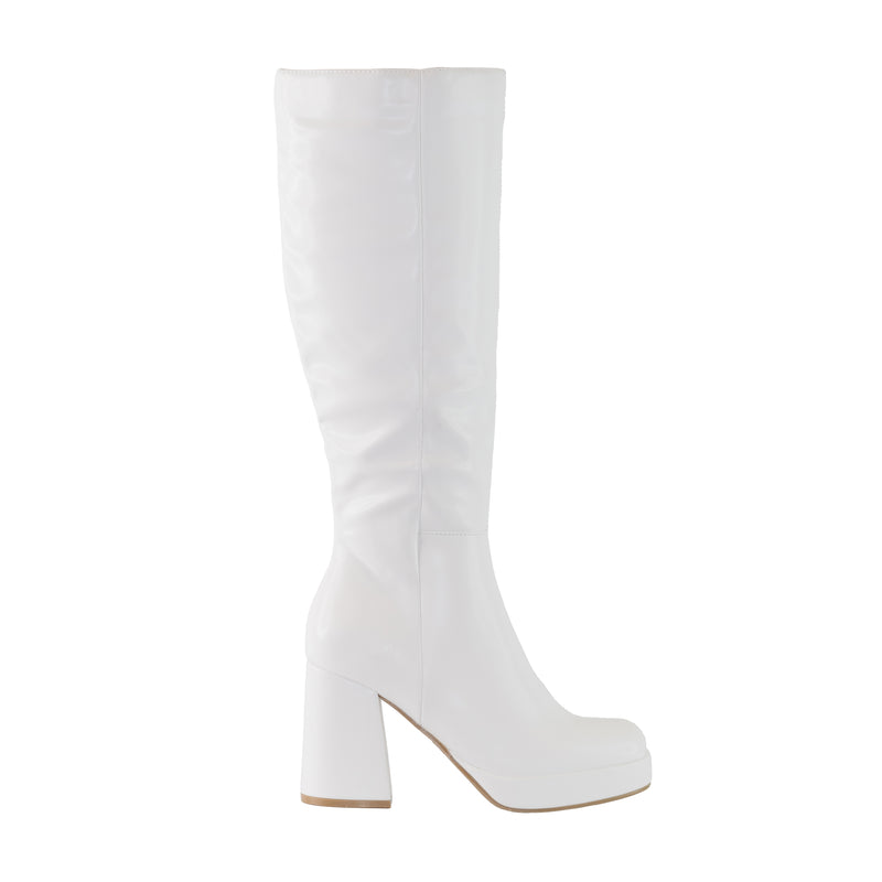 Venom - Block Heel Knee High Platform Boots