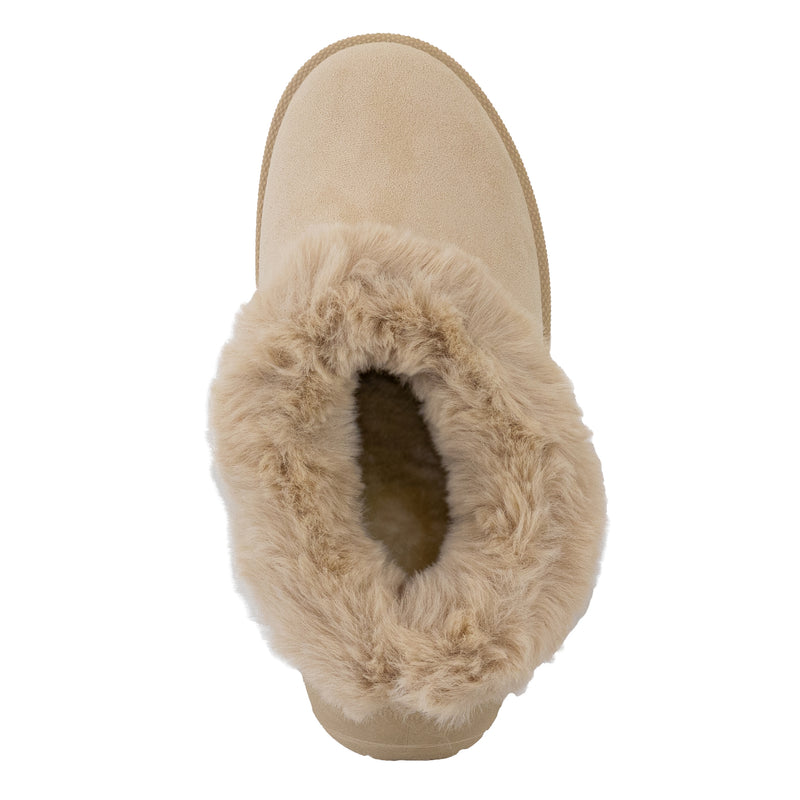 Padded - Slip-On Faux Fur Platform Booties, Cozy & Warm Design, Stylish Winter Footwear, Perfect for Casual or Cold Weather Looks