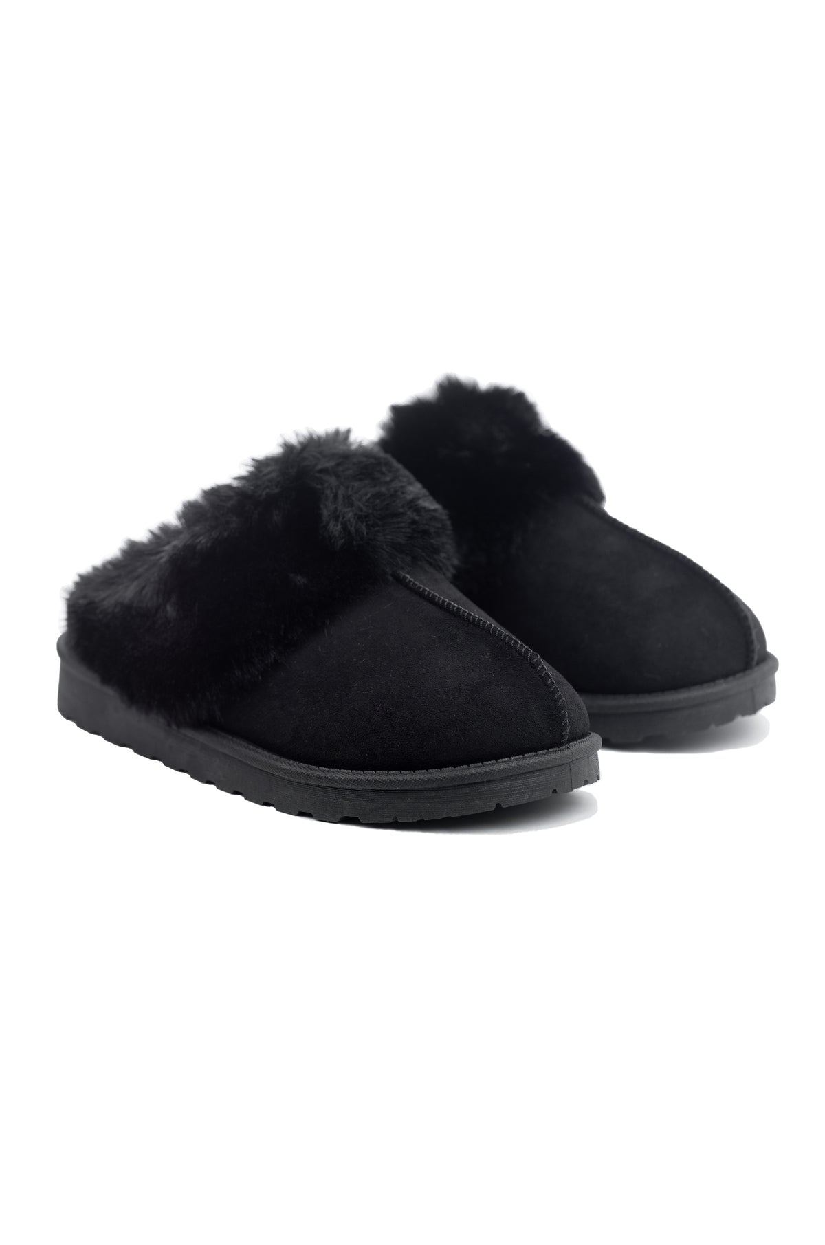 Mena - Flat Platform Winter Slippers For Women