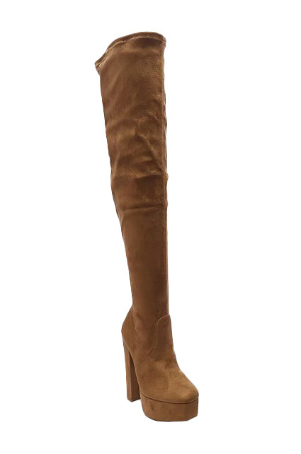 Dossy - Over The Knee Platform High Heel Boots