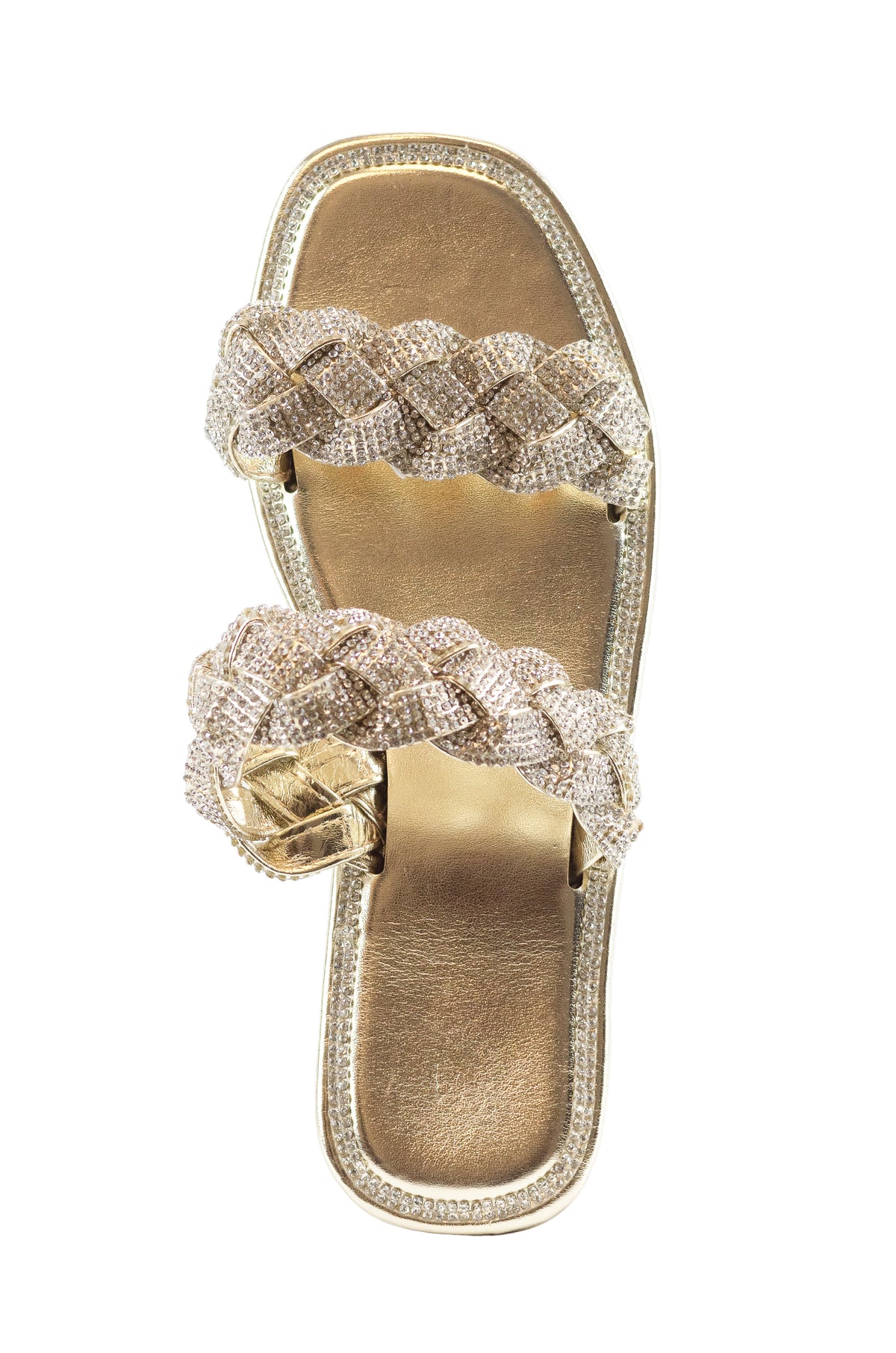 Maddy - Double Embellished Strap Sandals