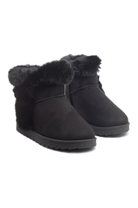 Grizly - Flat Slip On Platform Winter Booties For Women