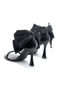 Iridessa - Embellished Rhinestones Bow Stiletto Dress Sandals