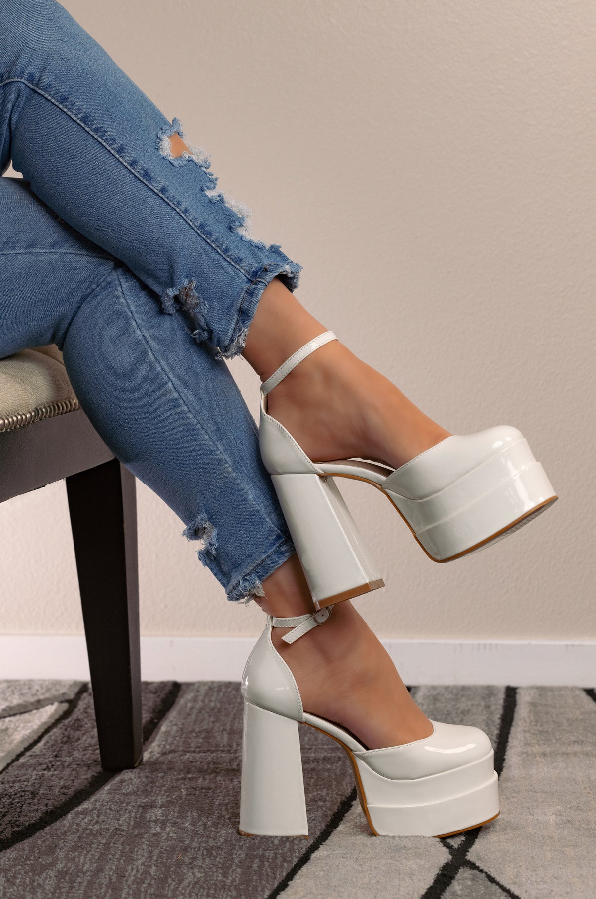 Velvet - Wide Friendly Platform Block High Heels