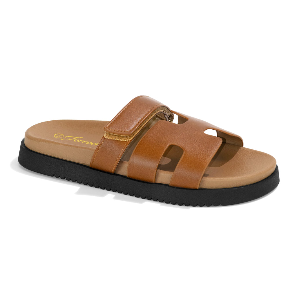 Lyon - Women's Adjustable Slide Platform Sandals