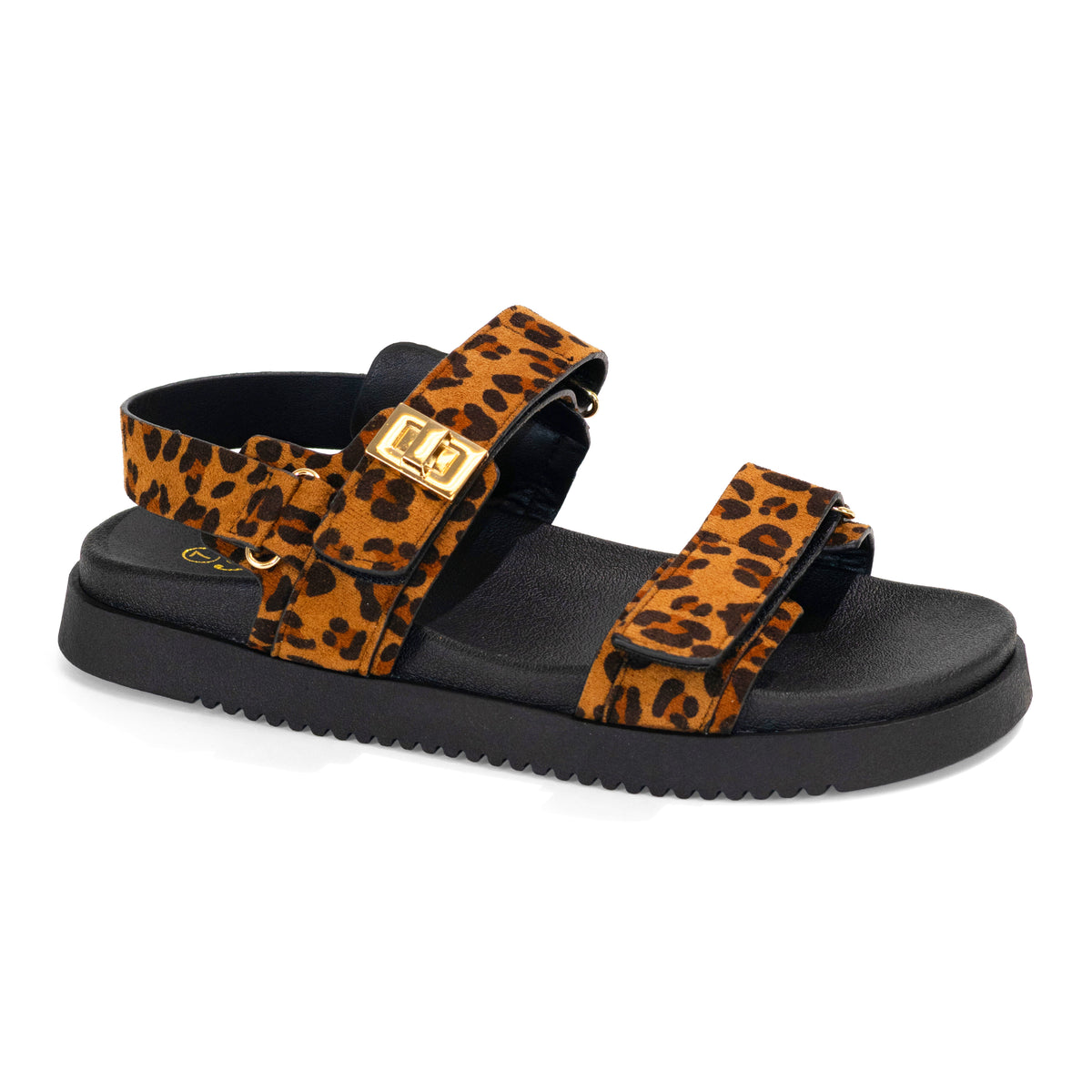 Daniela - Wide Fit Adjustable Double Strap Flat Sandals
