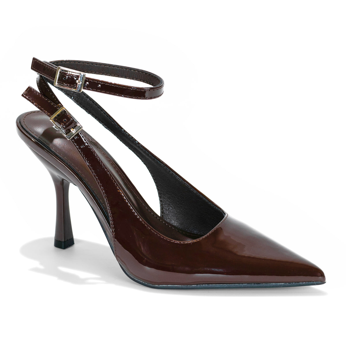 Vincentina - Women’s Ankle Strap Stiletto Heel Sandals, Pointed Toe Dress Heels