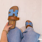 Lyon - Women's Adjustable Slide Platform Sandals