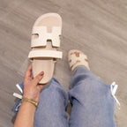Lyon - Women's Adjustable Slide Platform Sandals