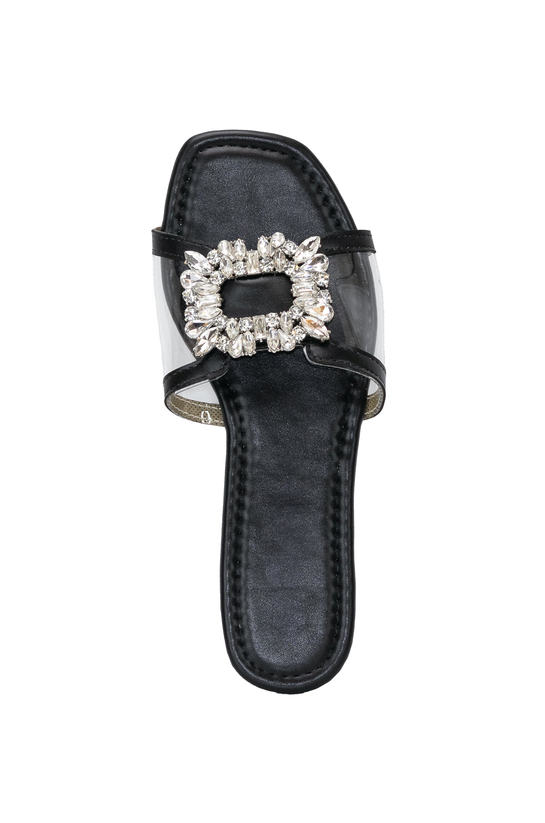 Embellished flat sandals clearance
