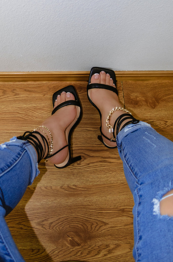 Harmony - Single Sole Lace Up Heel Sandals