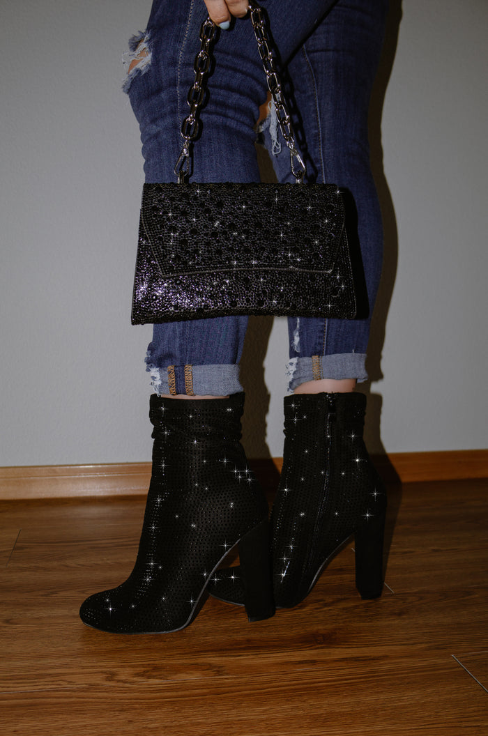 Mirage - All Around Embellished Ankle Boots