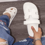 Lyon - Women's Adjustable Slide Platform Sandals