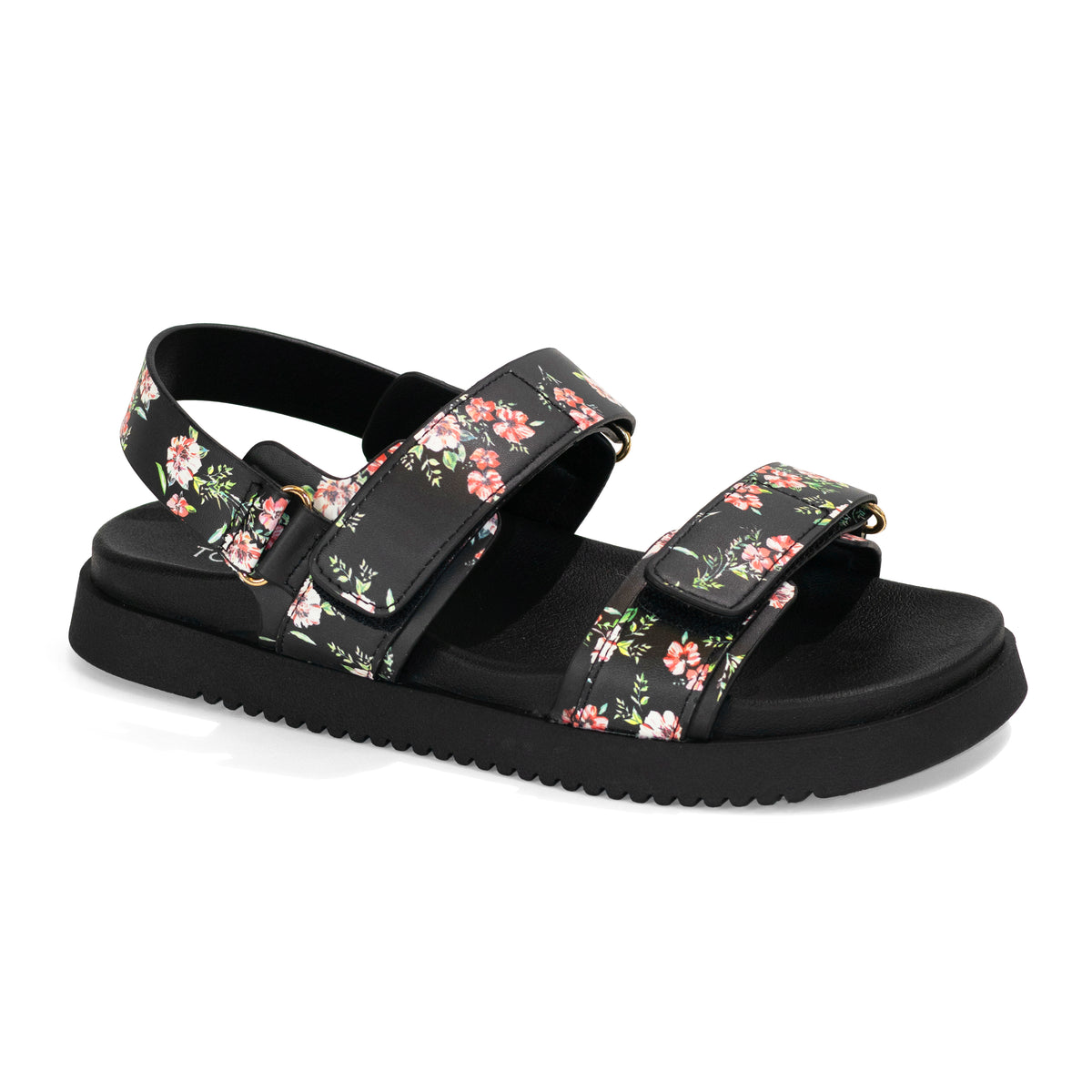 Daniela - Wide Fit Adjustable Double Strap Flat Sandals