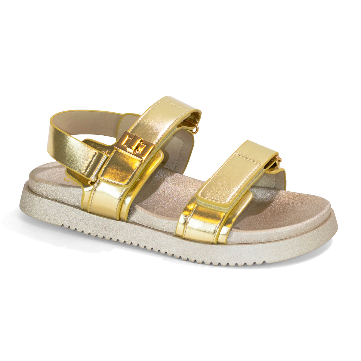 Daniela - Wide Fit Adjustable Double Strap Flat Sandals