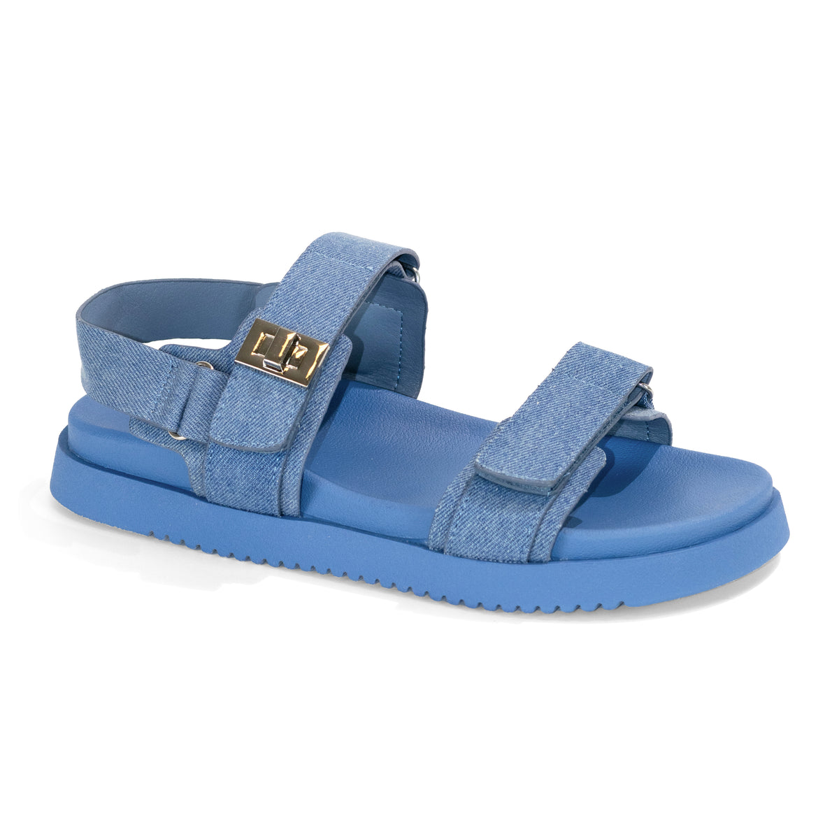 Daniela - Wide Fit Adjustable Double Strap Flat Sandals
