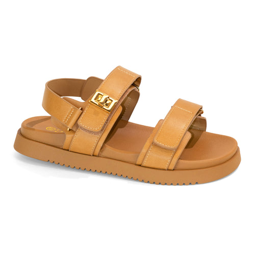 Daniela - Wide Fit Adjustable Double Strap Flat Sandals, Women’s Comfortable Summer Footwear, Cushioned Insole Stylish Casual Open Toe Sandals, Versatile Everyday Beach & Walking Shoes