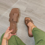 Sydney - Women's Comfort Insole Square Toe Slippers