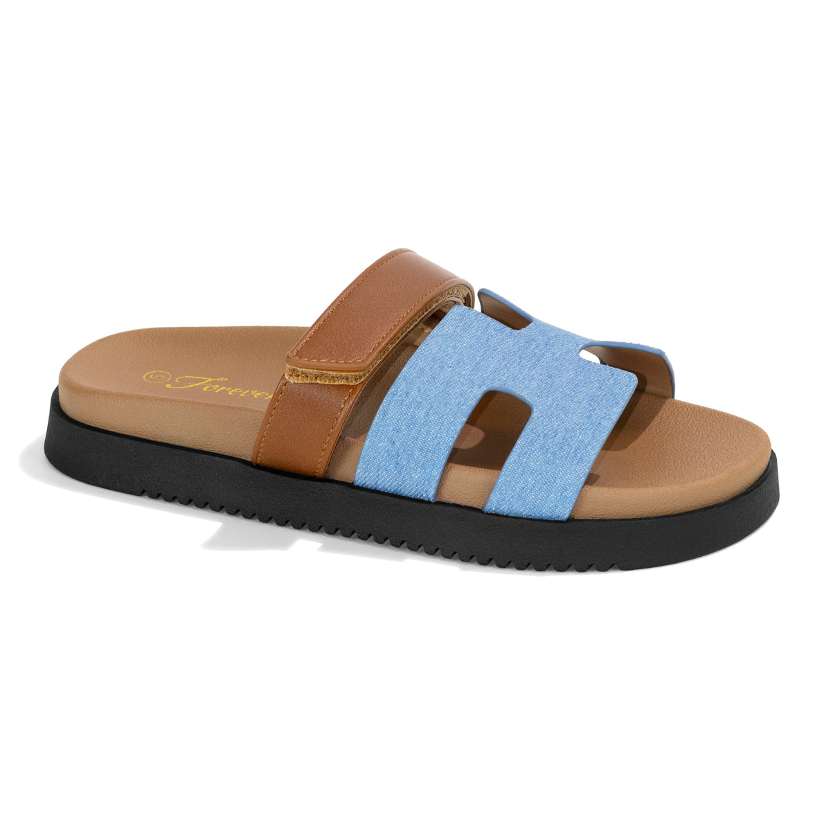Lyon - Women's Adjustable Slide Platform Sandals