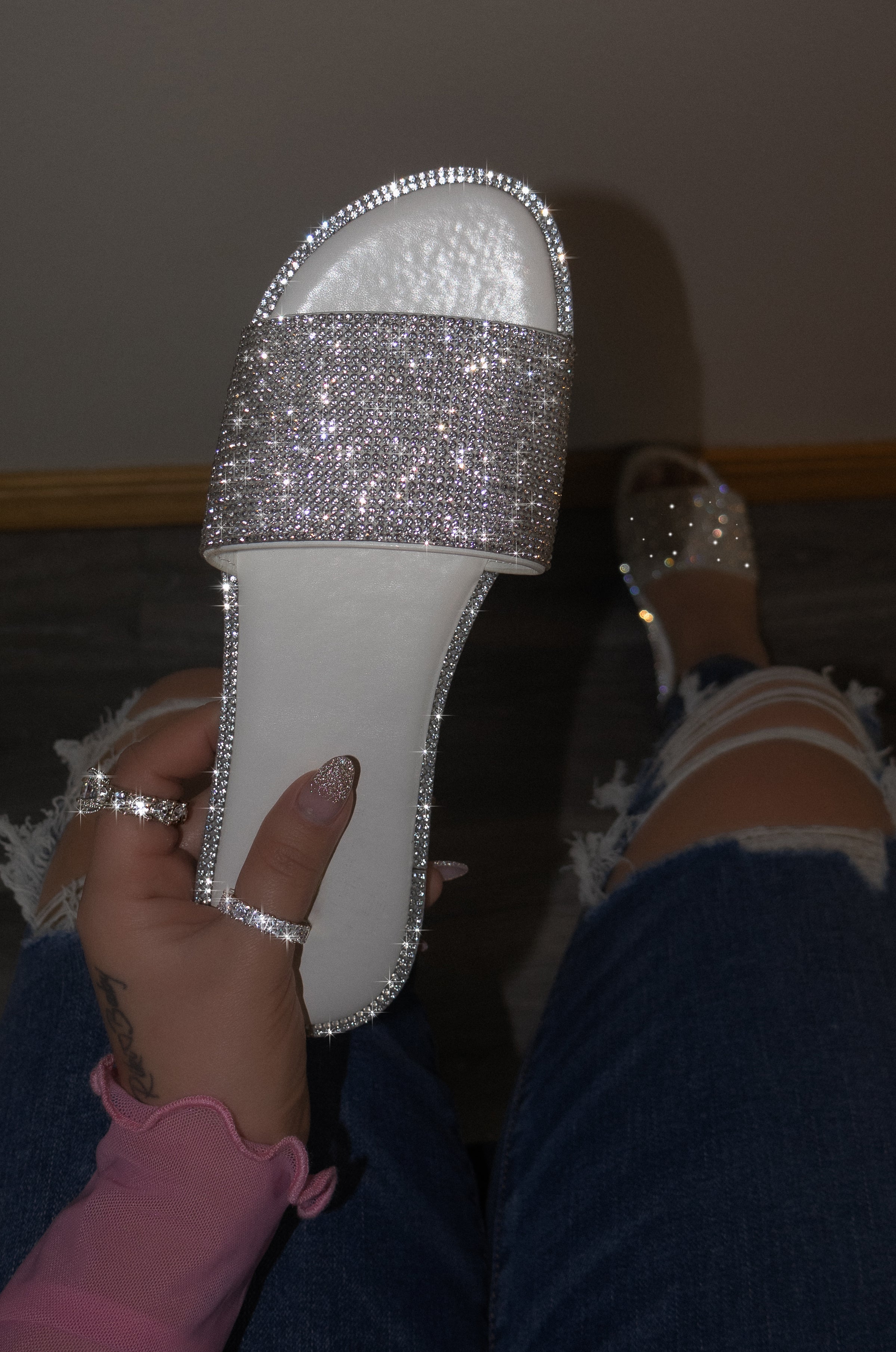 Cute sales sparkly sandals